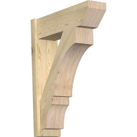 Ekena Millwork Balboa Slat Rough Sawn Outlooker, Douglas Fir, 8"W x 26"D x 34"H OUT08X26X34BOA06RDF